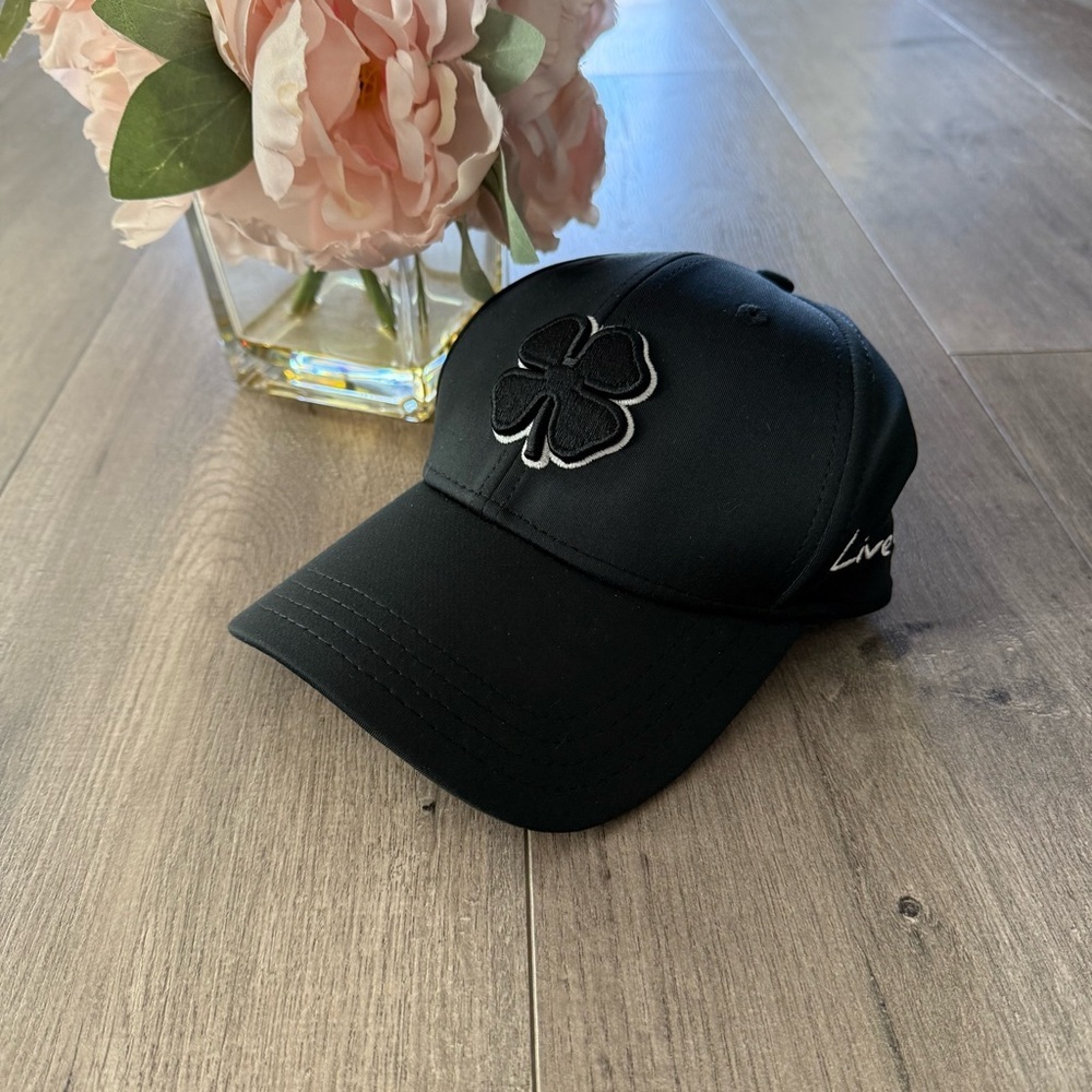 New Men's Black Clover Golf Live‎ Lucky Black Goodwill Hat